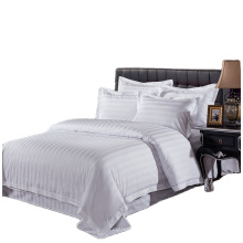 Folha de cama de faixa de algodão profissional hotel design
